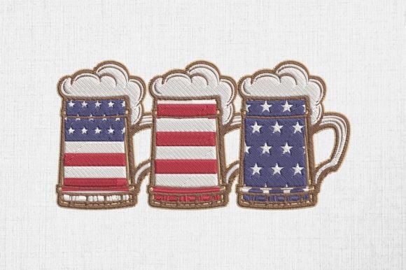 Beer Lover 4th of July Embroidery Review