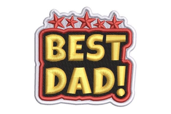 Best Dad with Stars Embroidery Review for Boutique Apparel