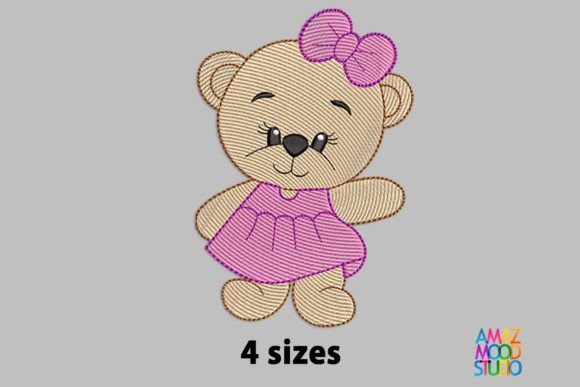 Cute Bear Girl Embroidery Review