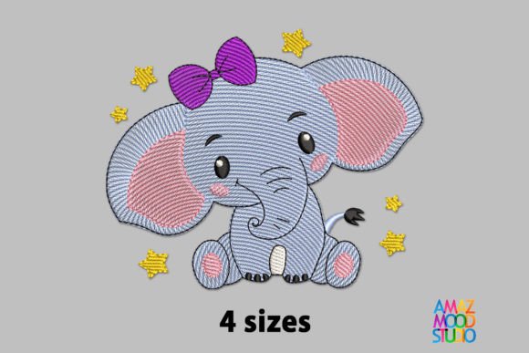 Cute Elephant Girl Embroidery Design Review