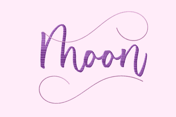 Moon Lettering Script Review for Boutique Sweatshirts