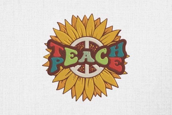 Teach Peace Sunflower Teaching Hippie Design Review