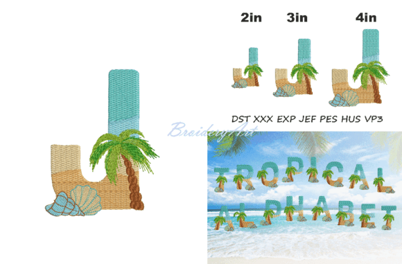 Tropical Font J: A Designer's Review for Boutique Sweatshirts